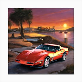 1988 sunset Canvas Print