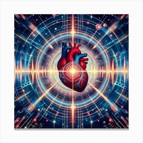 Heart In Space Canvas Print