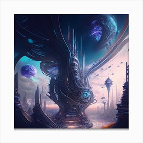 Futuristic City 13 Canvas Print