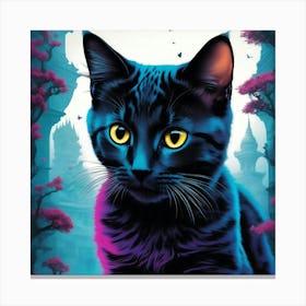 Creative Feline Cat Artwork 21 Canvas Print