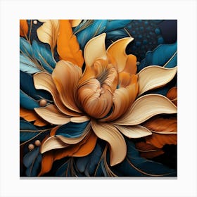 Abstract Of A Flower Canvas Print