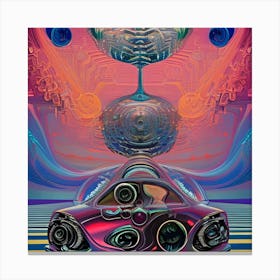 Car Psychedelic Canvas Print