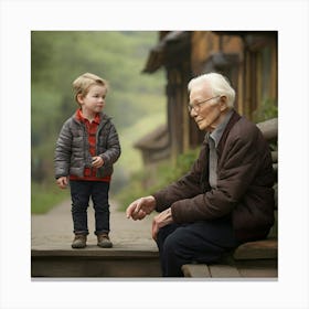 Young And Old 1 Canvas Print