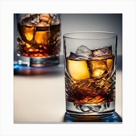 Glass Of Whiskey Canvas Print