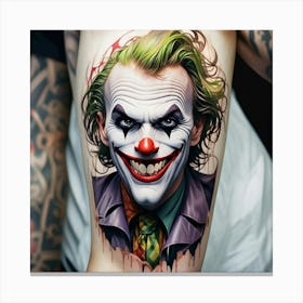 Joker Tattoo 11 Canvas Print