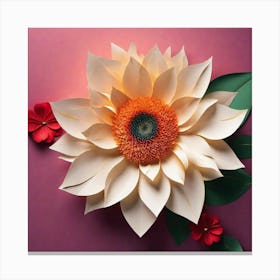 Paper Flower Canvas Print