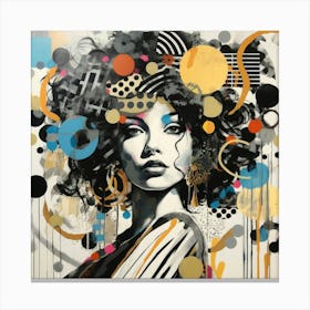 Afro Girl Canvas Print