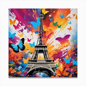 Paris Eiffel Tower 49 Canvas Print