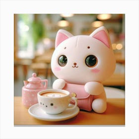 Kawaii Cat 4 Canvas Print