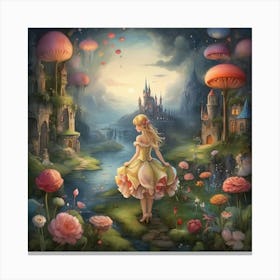 Fairytale Princess art print Canvas Print