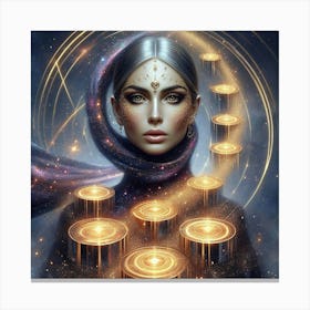 Astrology Painting Canvas Print
