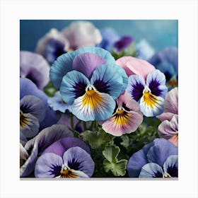 Pansies 1 Canvas Print