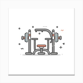 Gym Equipment 1 Canvas Print