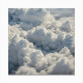 Person In The Clouds Canvas Print