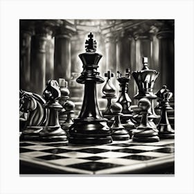 A chessboard 4 Canvas Print