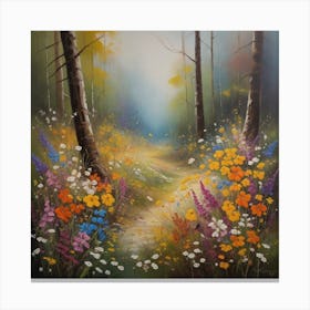 Path In The Woods Canvas Print