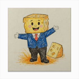 Cheese Man 3 Canvas Print