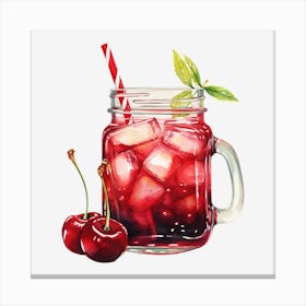 Cherry Iced Tea 2 Canvas Print