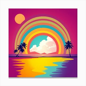 Rainbow In The Sky Canvas Print