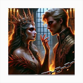 Ignis Luporum Queen Sorath Confesses Love Canvas Print