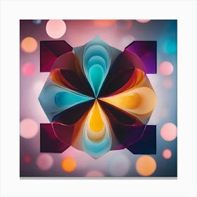 Origami Flower Canvas Print