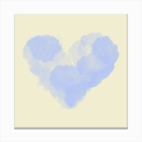 Heart Shaped Clouds 1 Canvas Print