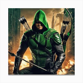 Green Arrow 1 Canvas Print