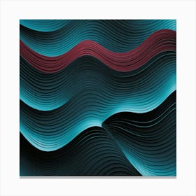 Abstract Wave Pattern 4 Canvas Print