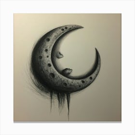 Moon /15 Canvas Print