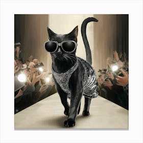 Catwalk Cat 2 Canvas Print