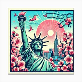 NY City Stamp Canvas Print