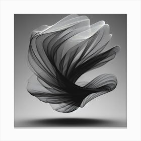 Abstract Abstract Black And White Canvas Print