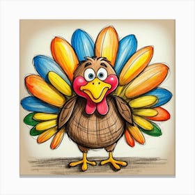 Thanksgiving Turkey 3 Canvas Print