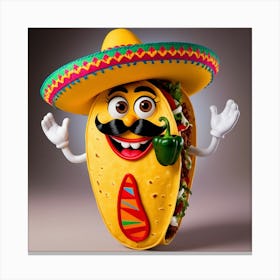 Taco Stock Videos & Royalty-Free Footage Canvas Print