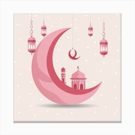 Ramadan Eid Card Canvas Print