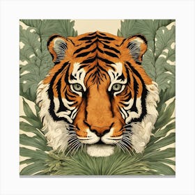 Botanical Tiger Canvas Print