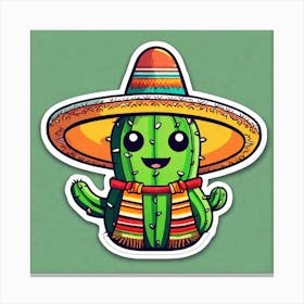 Mexican Cactus 12 Canvas Print