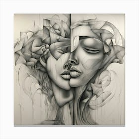 Two Faces Canvas Print