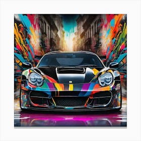 Porsche 911 Art Canvas Print