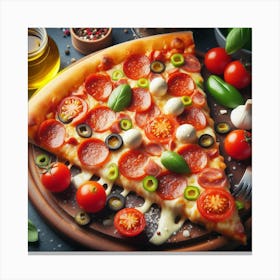 Pizza27 Canvas Print