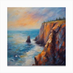 Sunset On The Cliffs Canvas Print