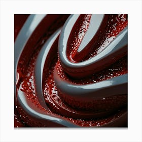 Close Up Of Red Liquid Canvas Print