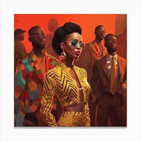 Boss Lady Retro - Ethnic American Inspired Canvas Print