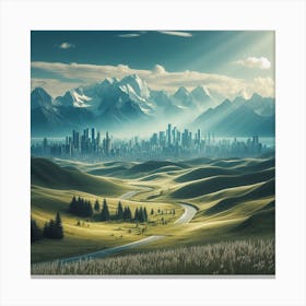 Landscape Cityscape Canvas Print