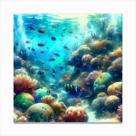 Underwater Seascape Canvas Print