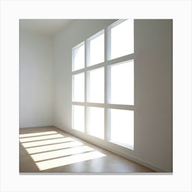 Empty Room With Windows 7 Canvas Print