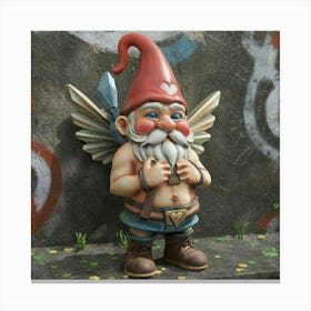 Cupid Gnome Gnome Canvas Print