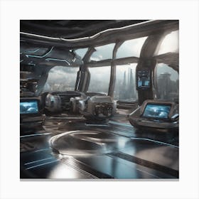 Futuristic Interior 3 Canvas Print