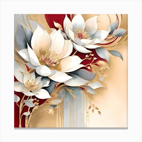 White Flowers Canvas Print