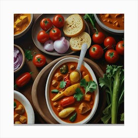 Thai Cuisine Canvas Print